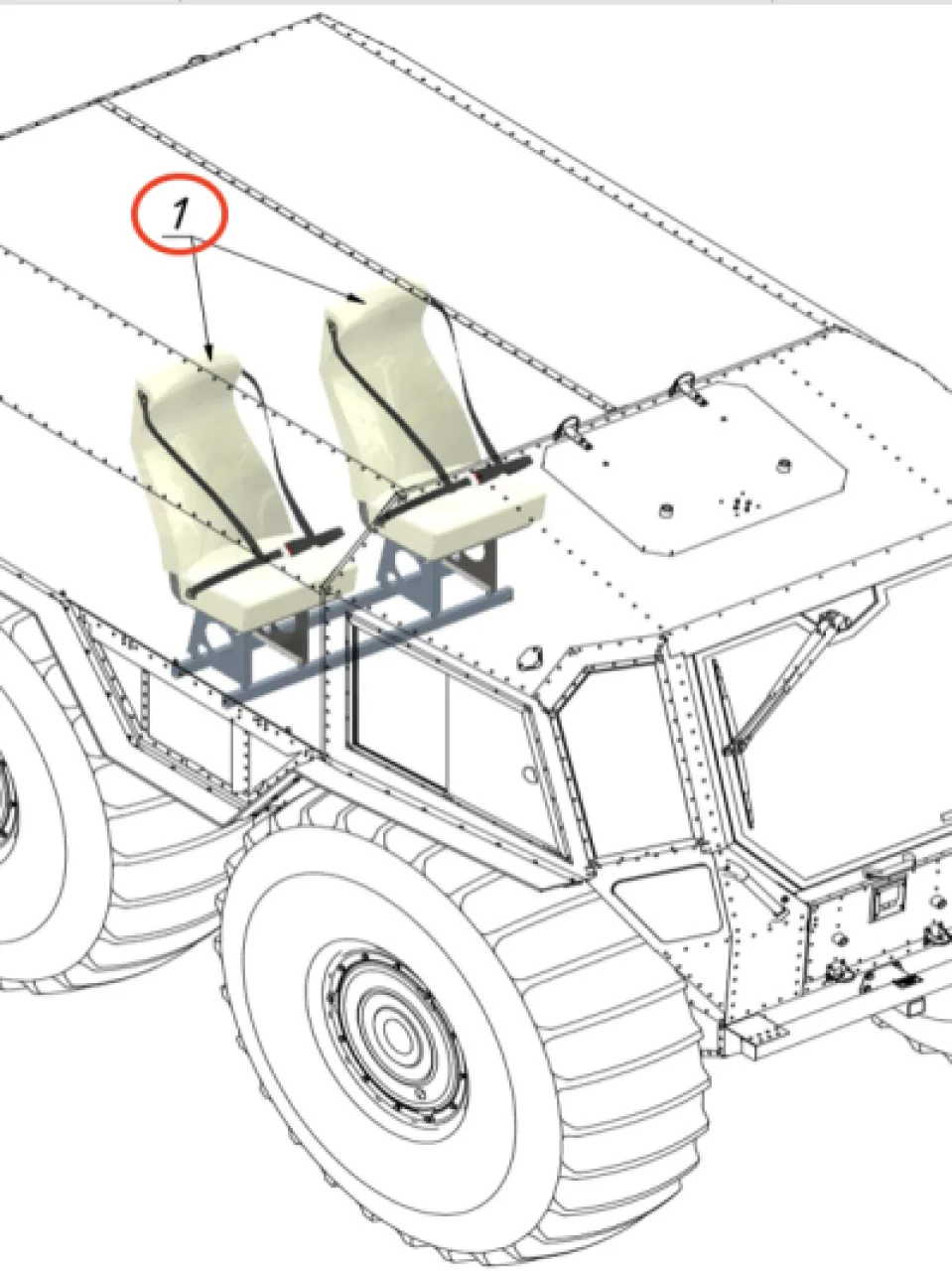 Rear captain seats (set of 2)