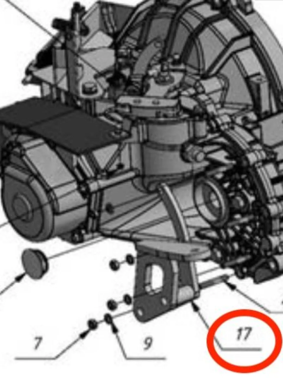 Gearbox bracket (for 2nd generation)