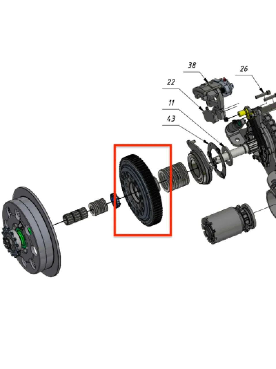 Steering clutch assembly