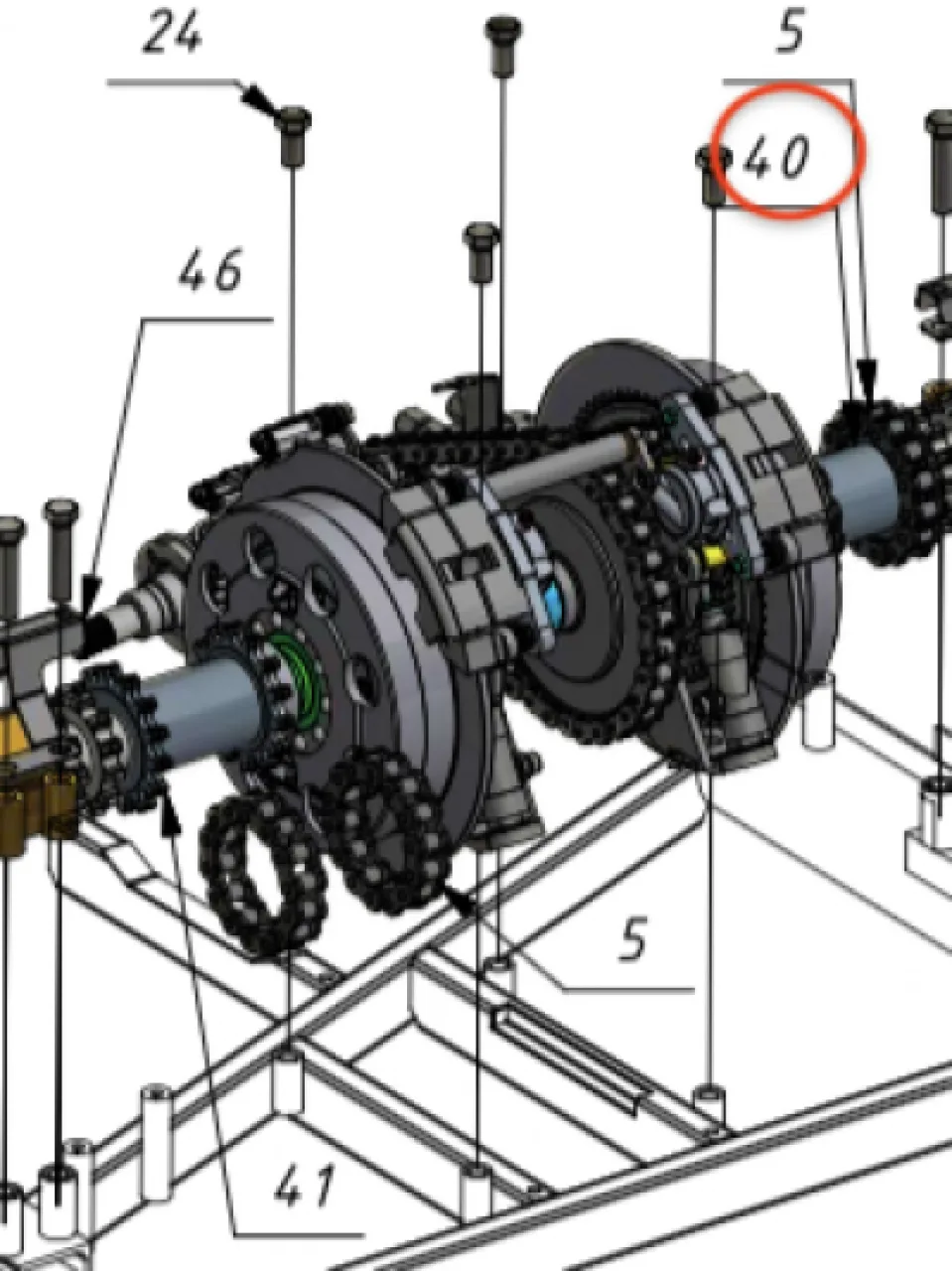 Right chain sprocket coupler