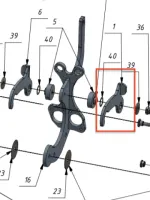 Left steering knuckle - $25.5 CAD - Thumbnail 2