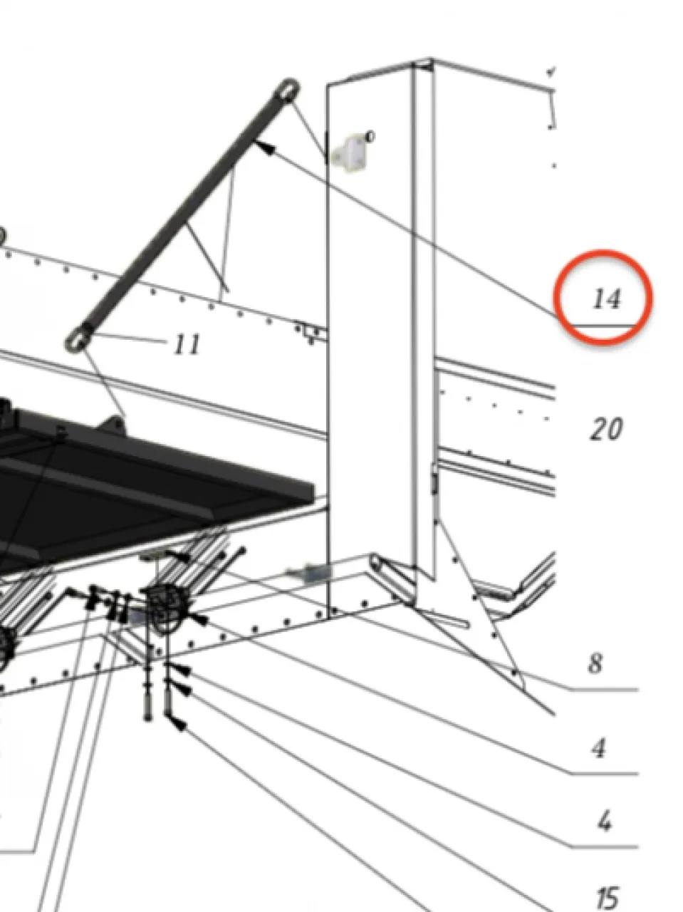 Rear Door Chain Assembly