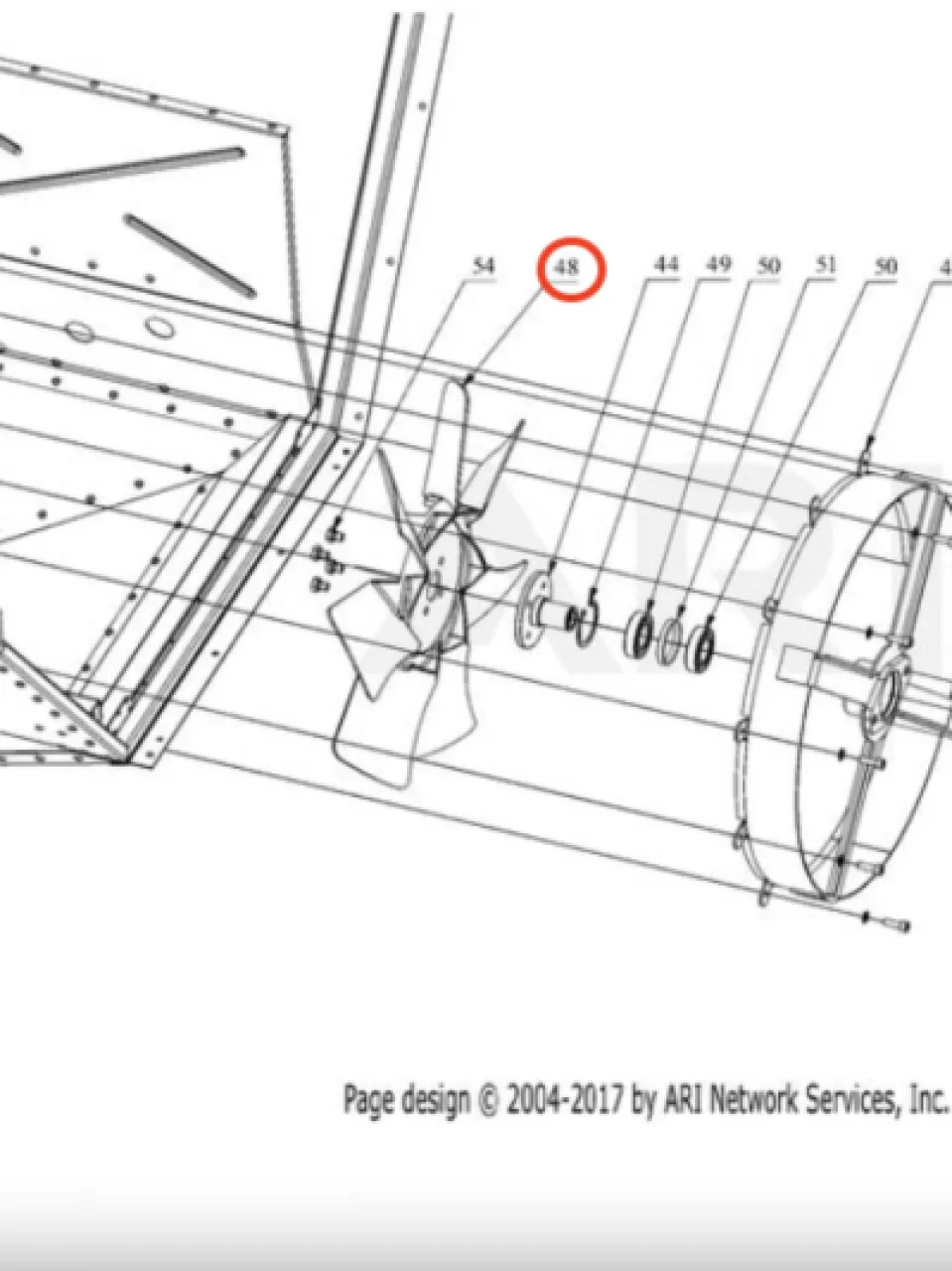 Fan impeller (summer)