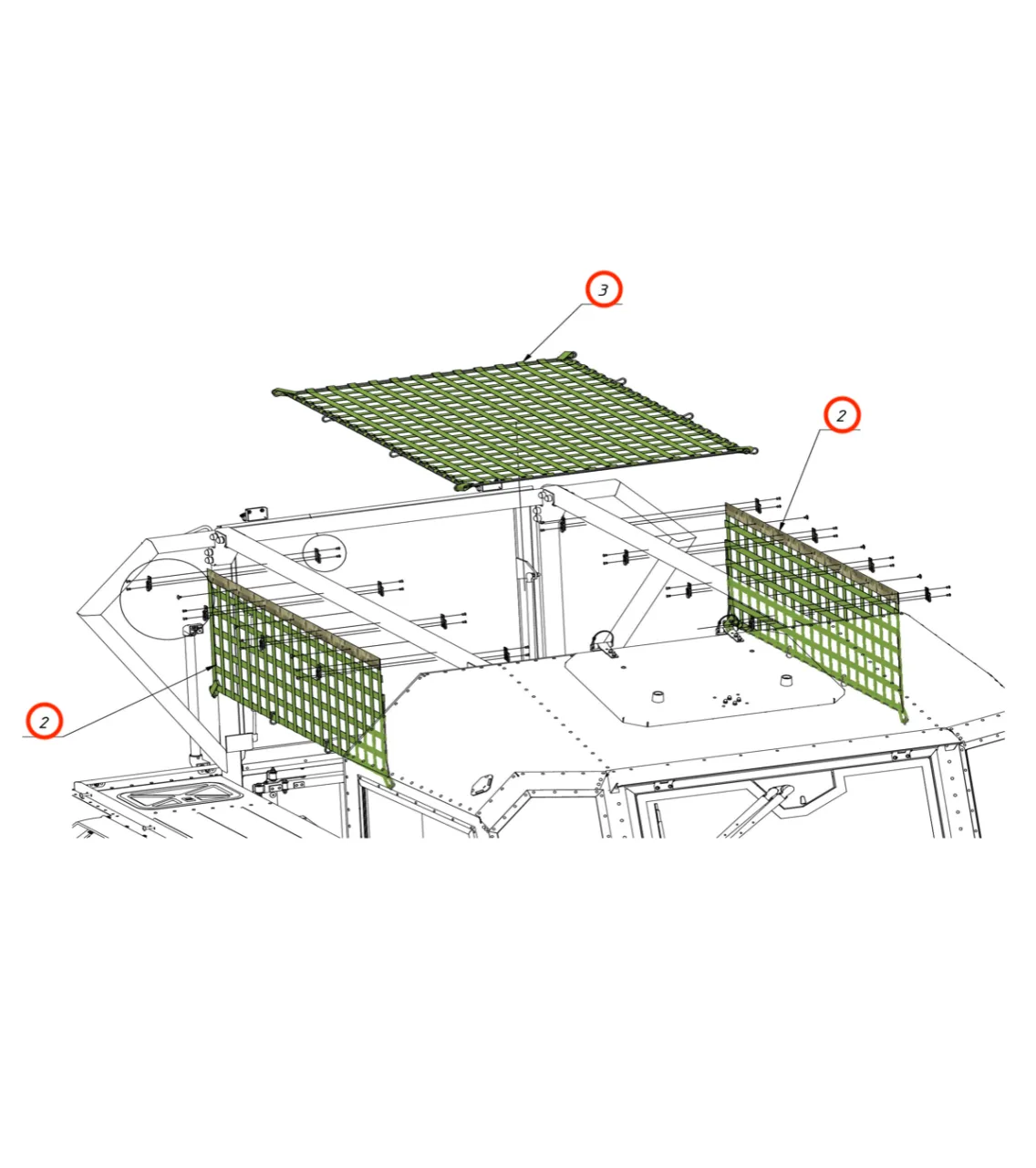 Cargo net set (Sherp N/ Pro XT)