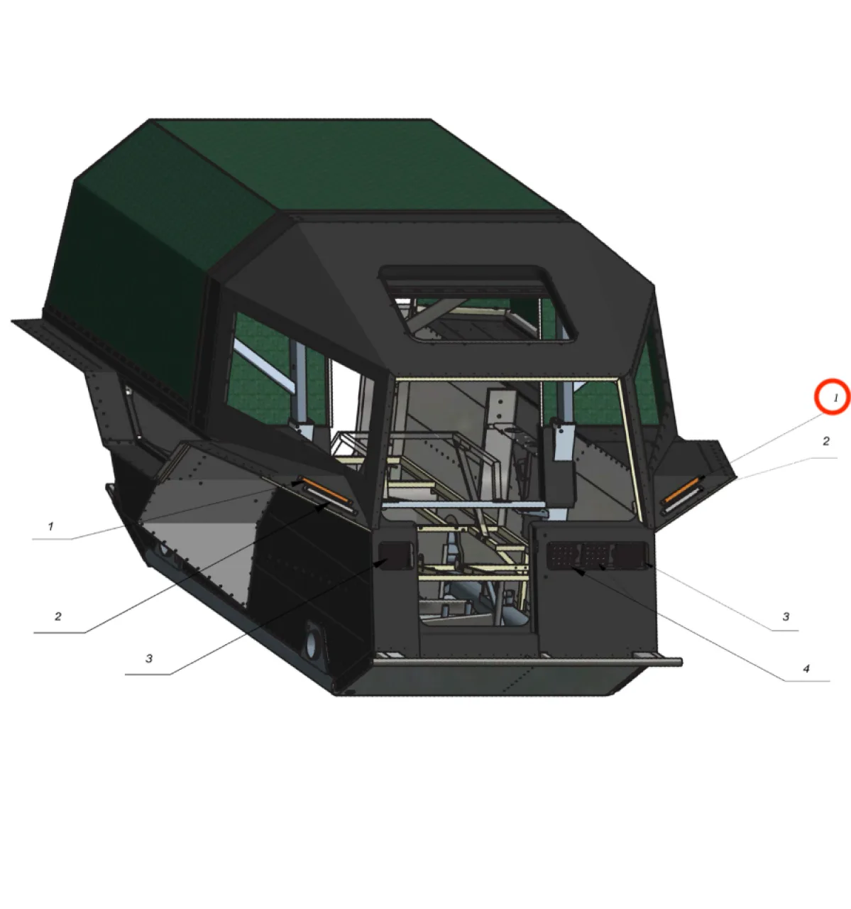 Front direction indicator (Sherp Pro)