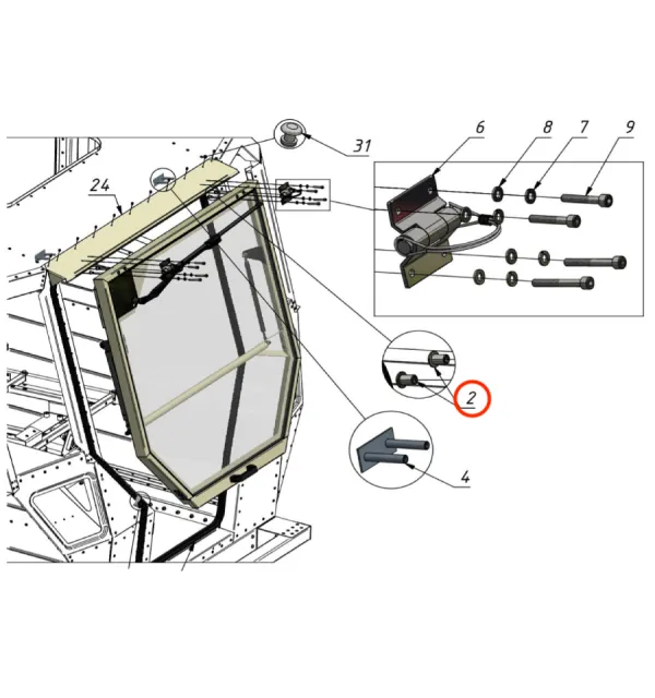 Nut for window hinge