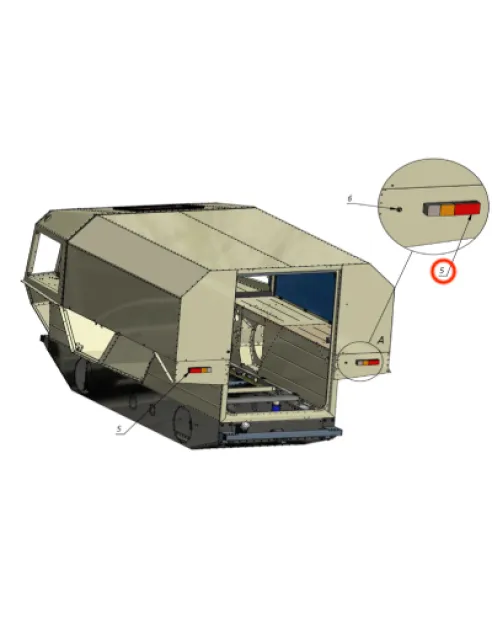 Rear direction indicator