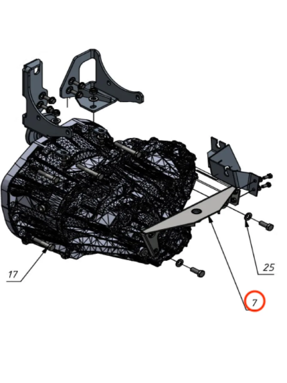 Gearbox support bracket