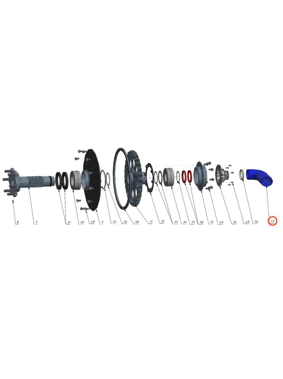 Tire inflation hose (N/Pro XT)