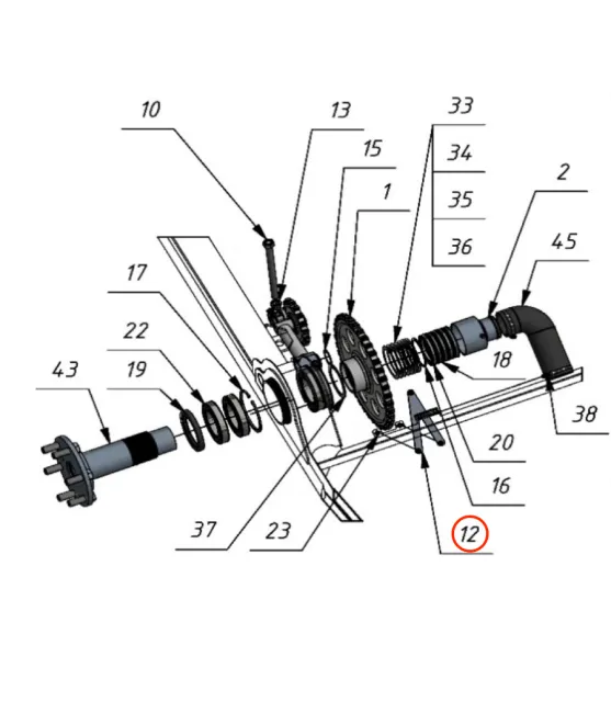 Bracket for type 2 bearing cup