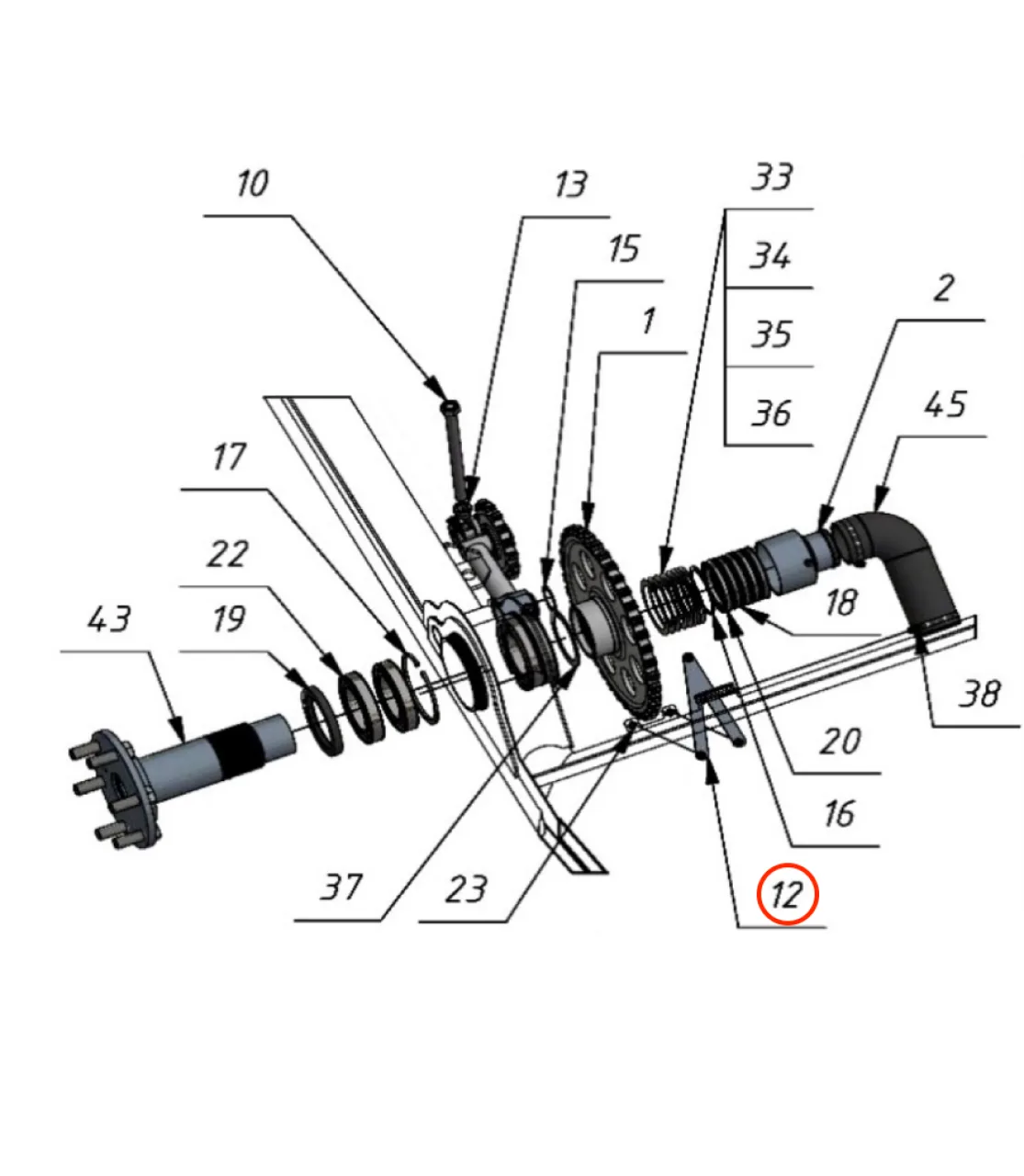 Bracket for type 2 bearing cup