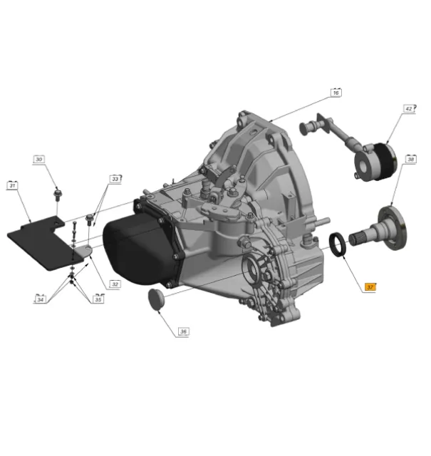 Oil seal (Sherp Pro - Renault gearbox)