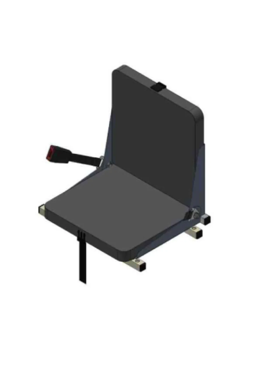 Folding central seat