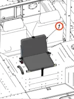 Folding central seat - $669 CAD - Thumbnail 2