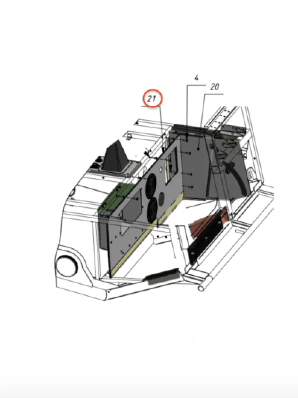 Front lower panel