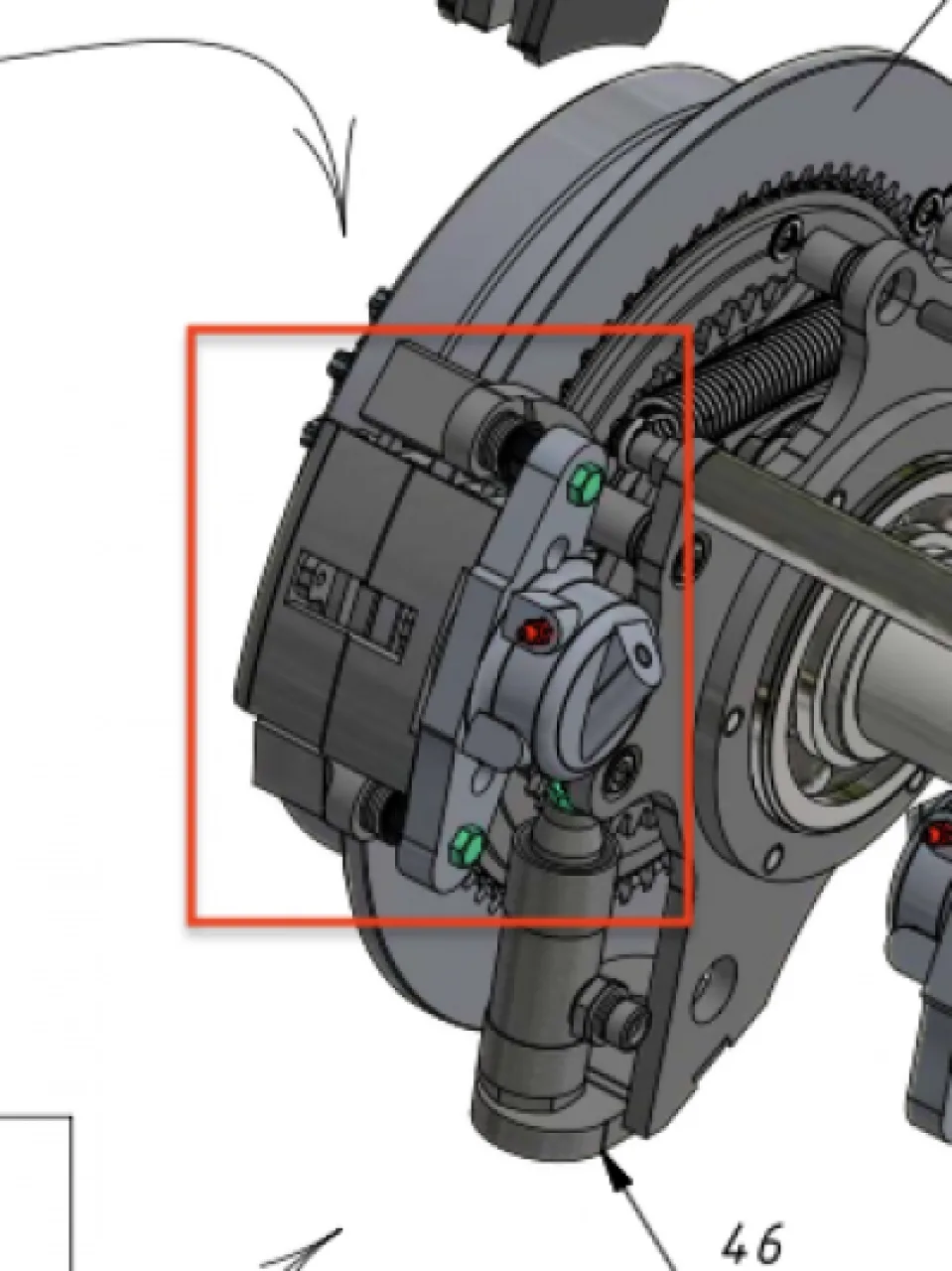 Left caliper (Sherp Pro)