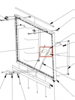 Interior window handle - $39.5 CAD - Thumbnail 2