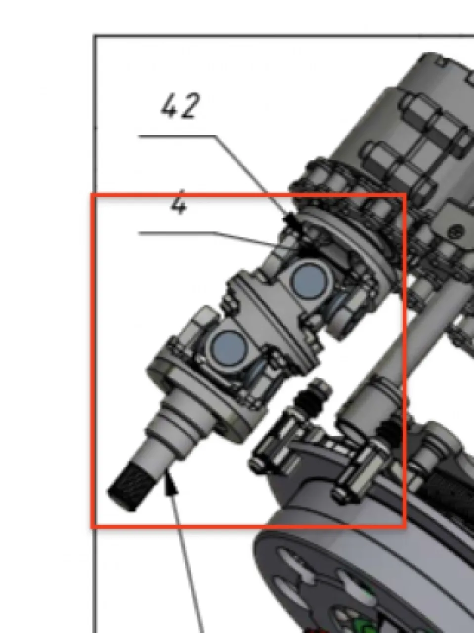 Drive shaft assembly (Non-Renault transmission)
