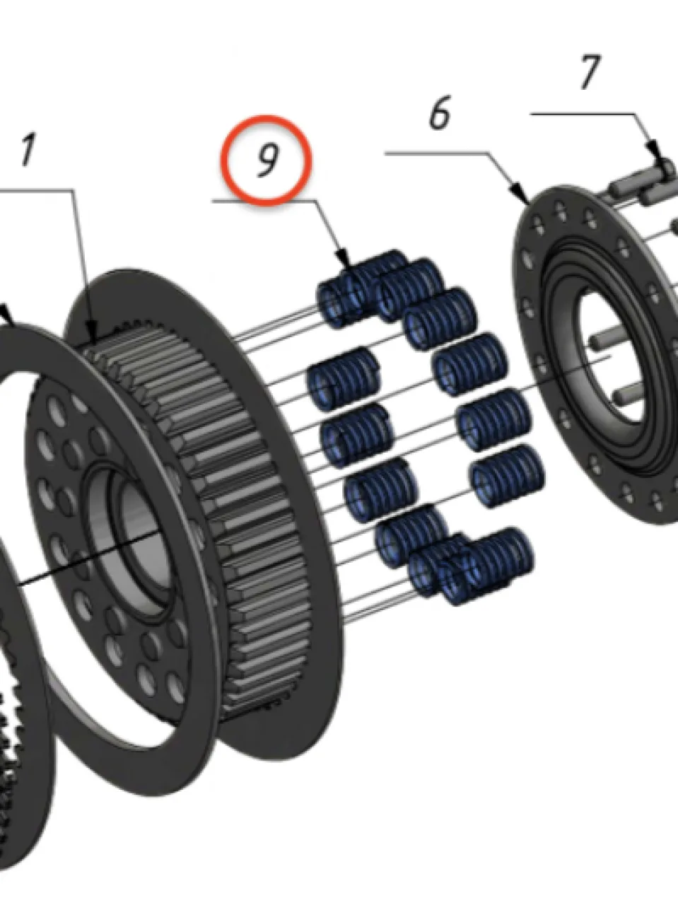 Spring for steering clutch - 03.0481