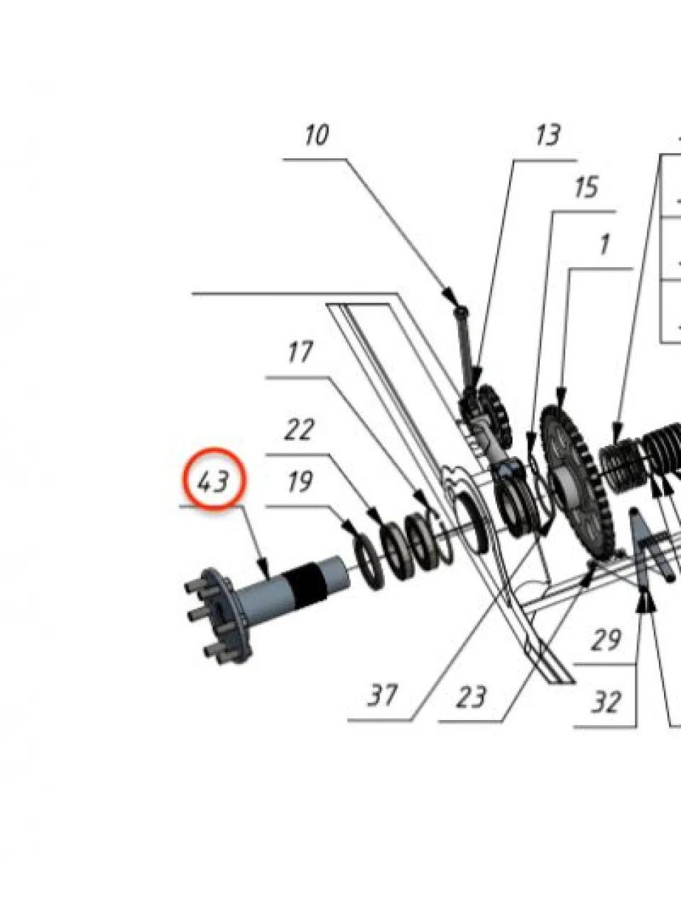 Wheel hub (Sherp Pro)