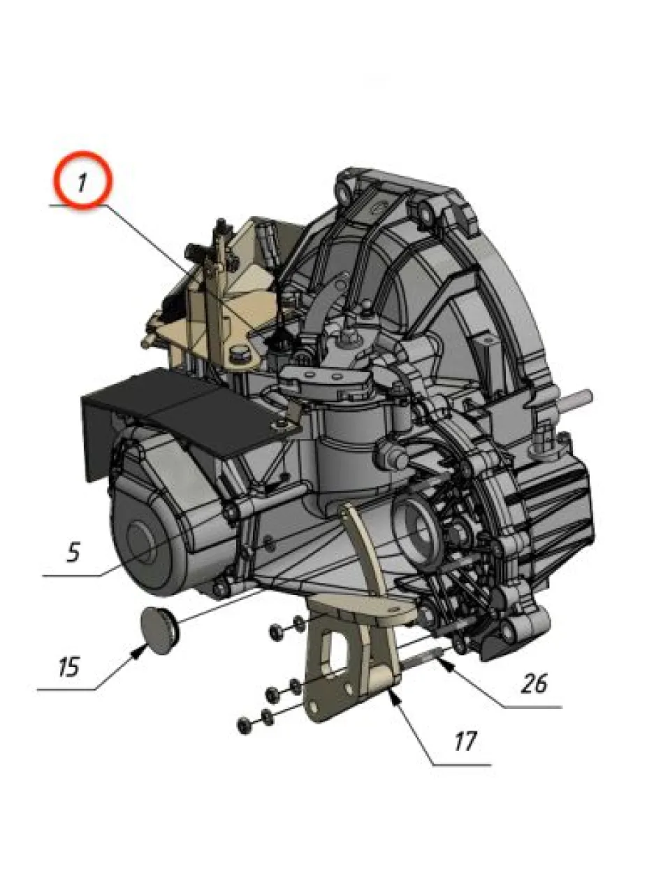 Reverse sensor (Gen I shaft gearbox)