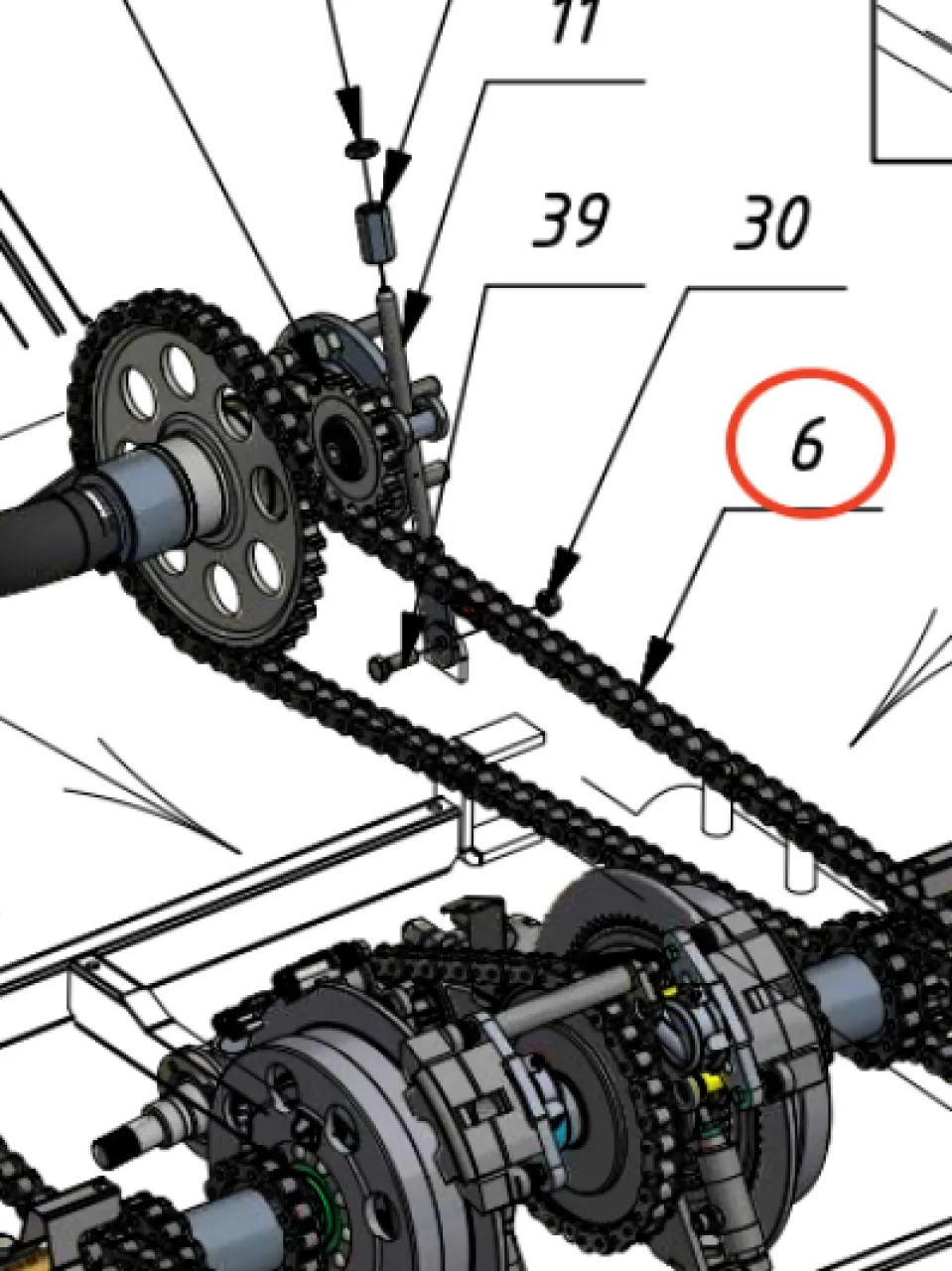 Front right chain