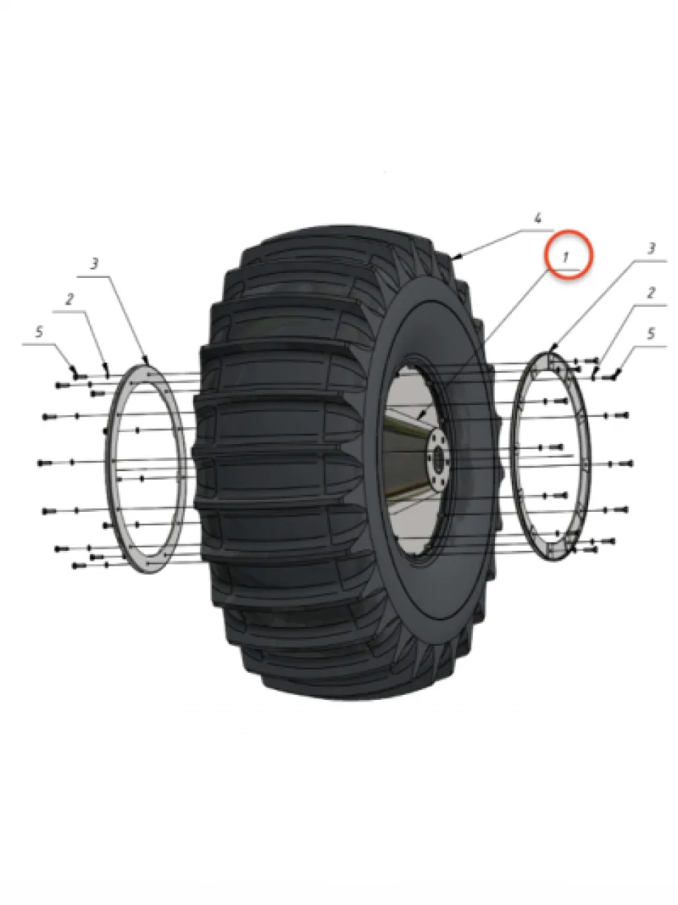 Rim for tire