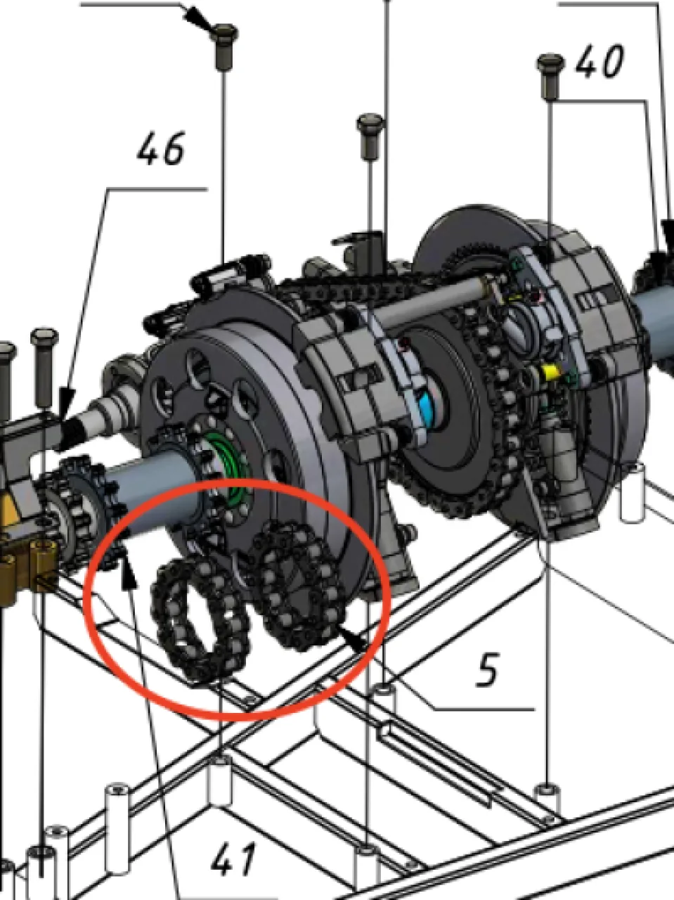 Sprocket coupler chain