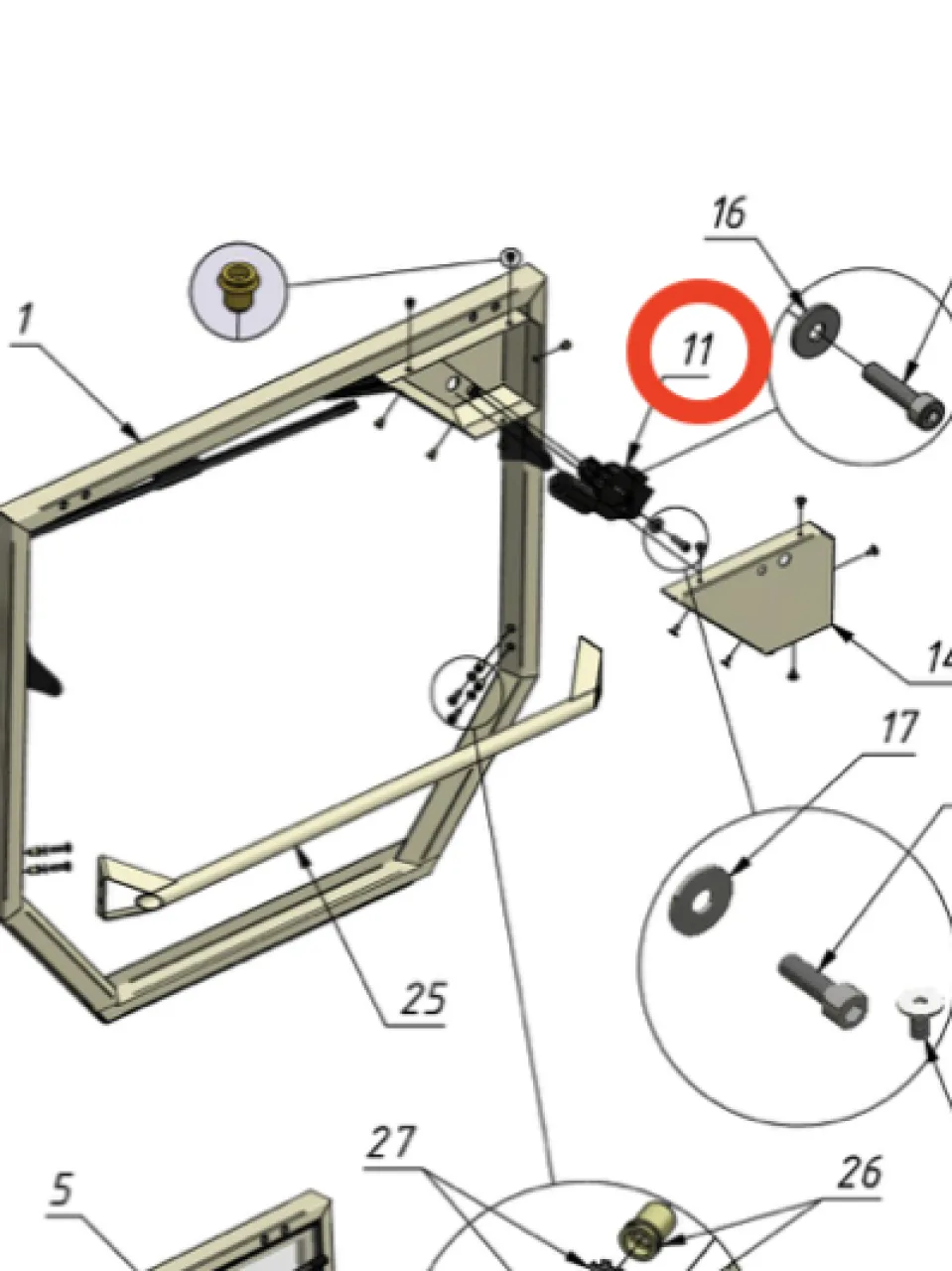 Side-mount wiper motor