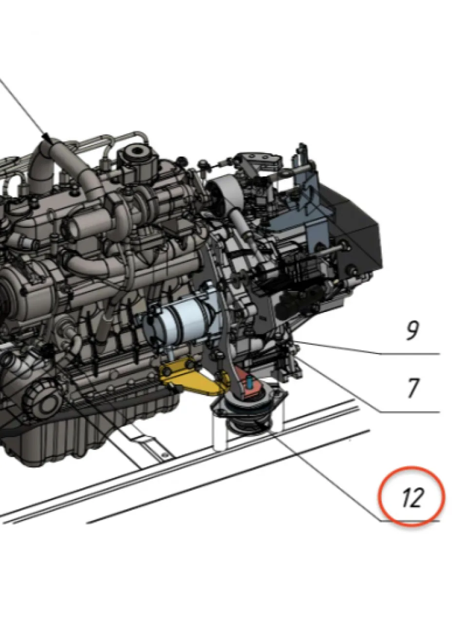 Engine mount (Sherp Pro)