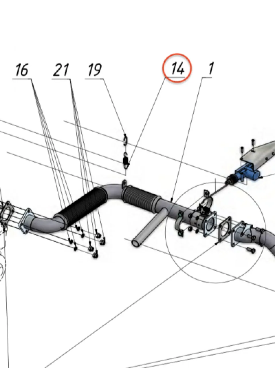 Exhaust spring - 10.0322
