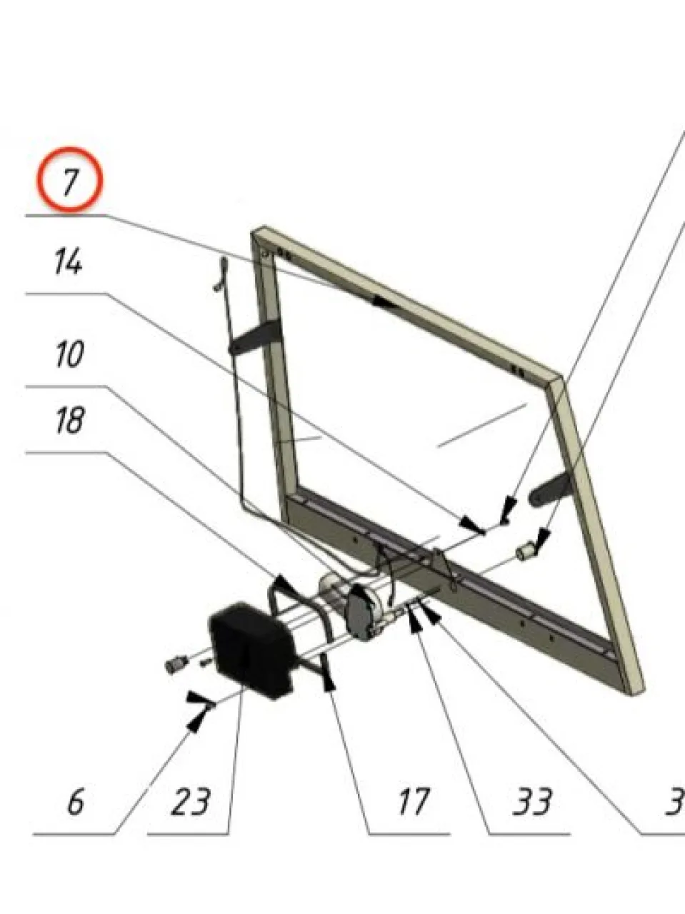 Front window frame