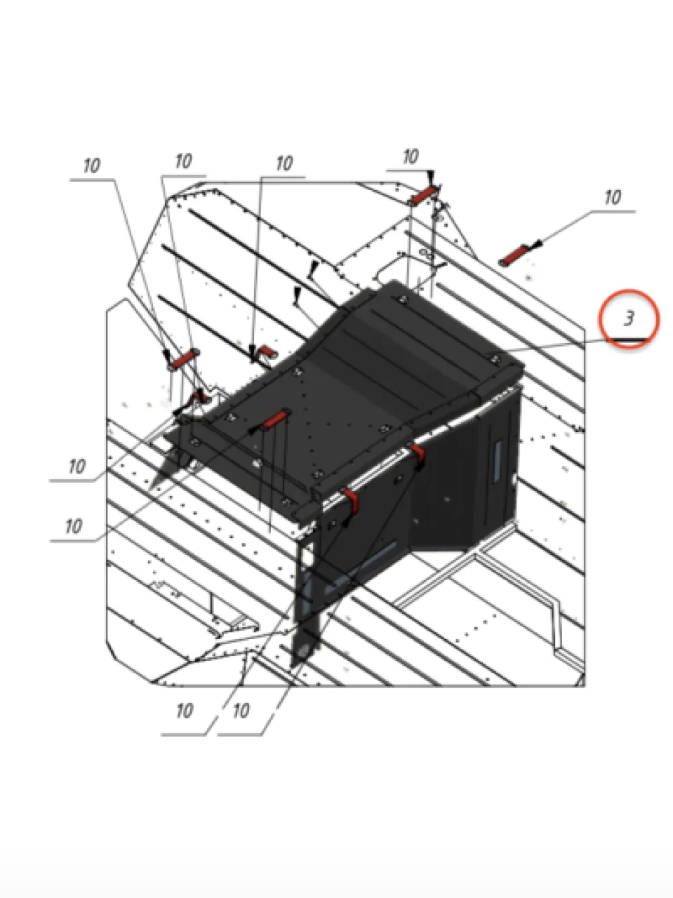 Top engine hood cover - new style