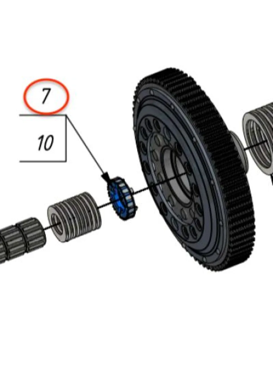 Steering clutch nut