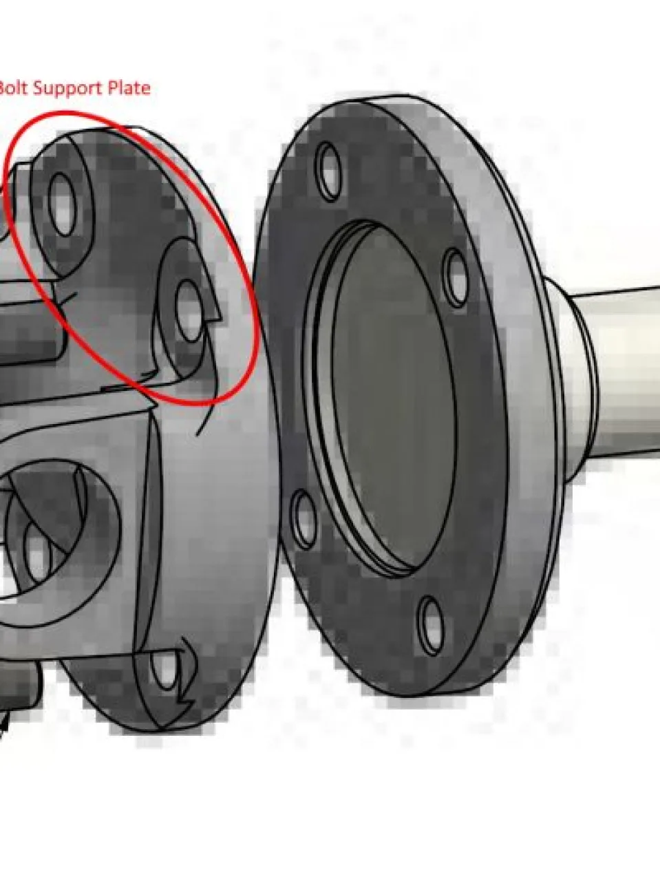 Bolt support plate