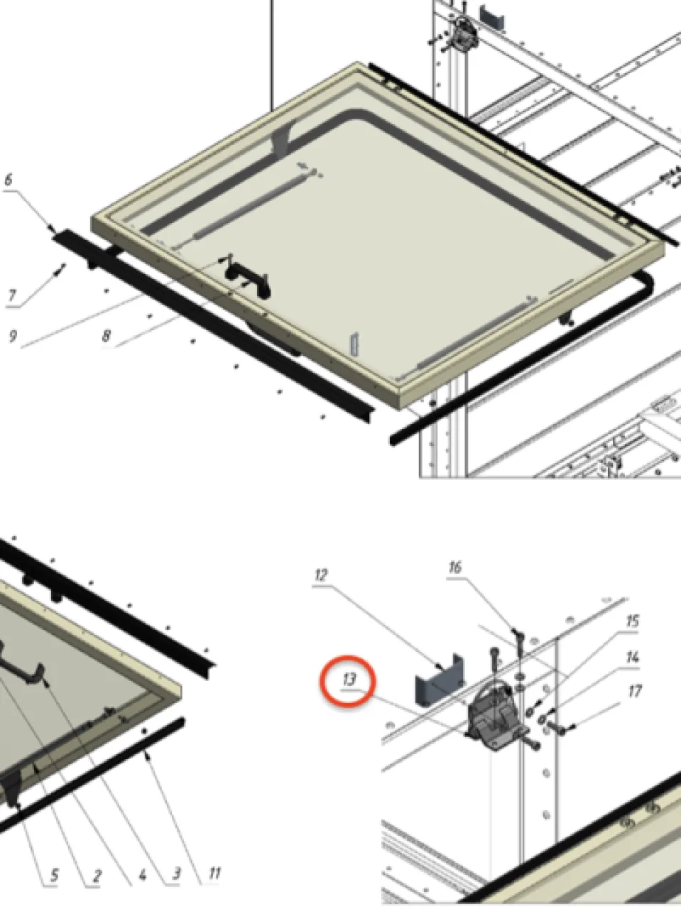 Door hinge (quick-release)