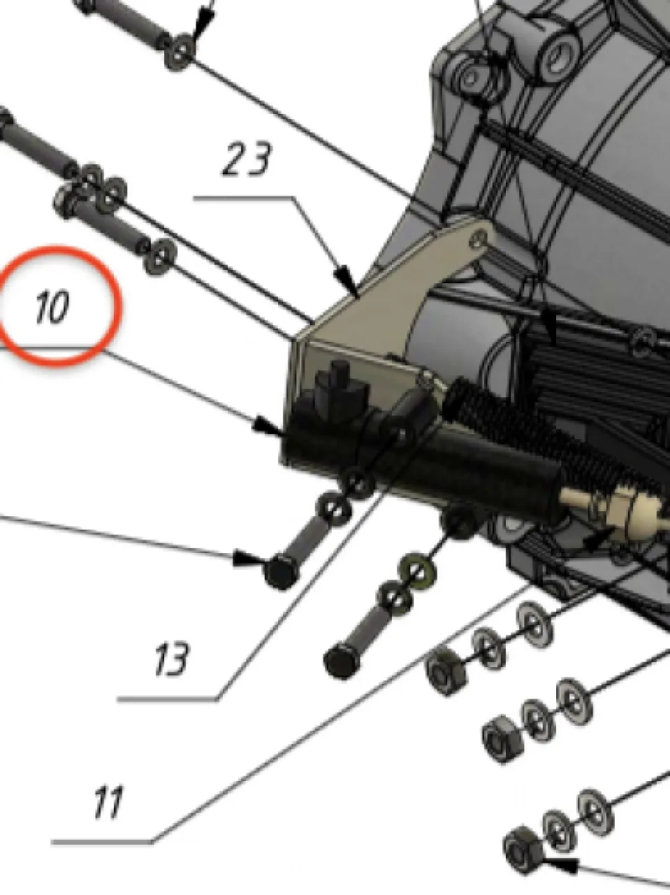 Clutch working cylinder