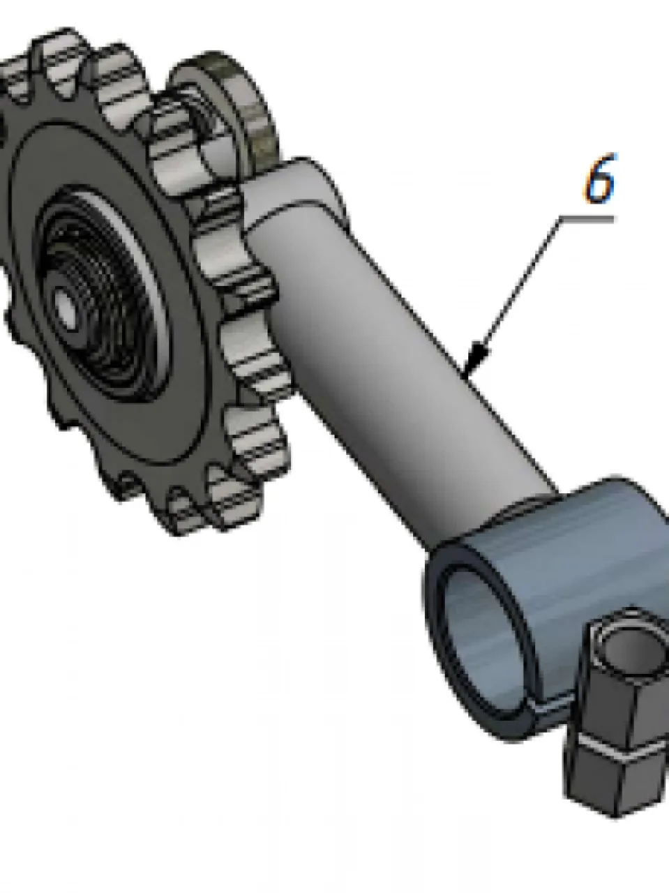 Rear right tensioner arm