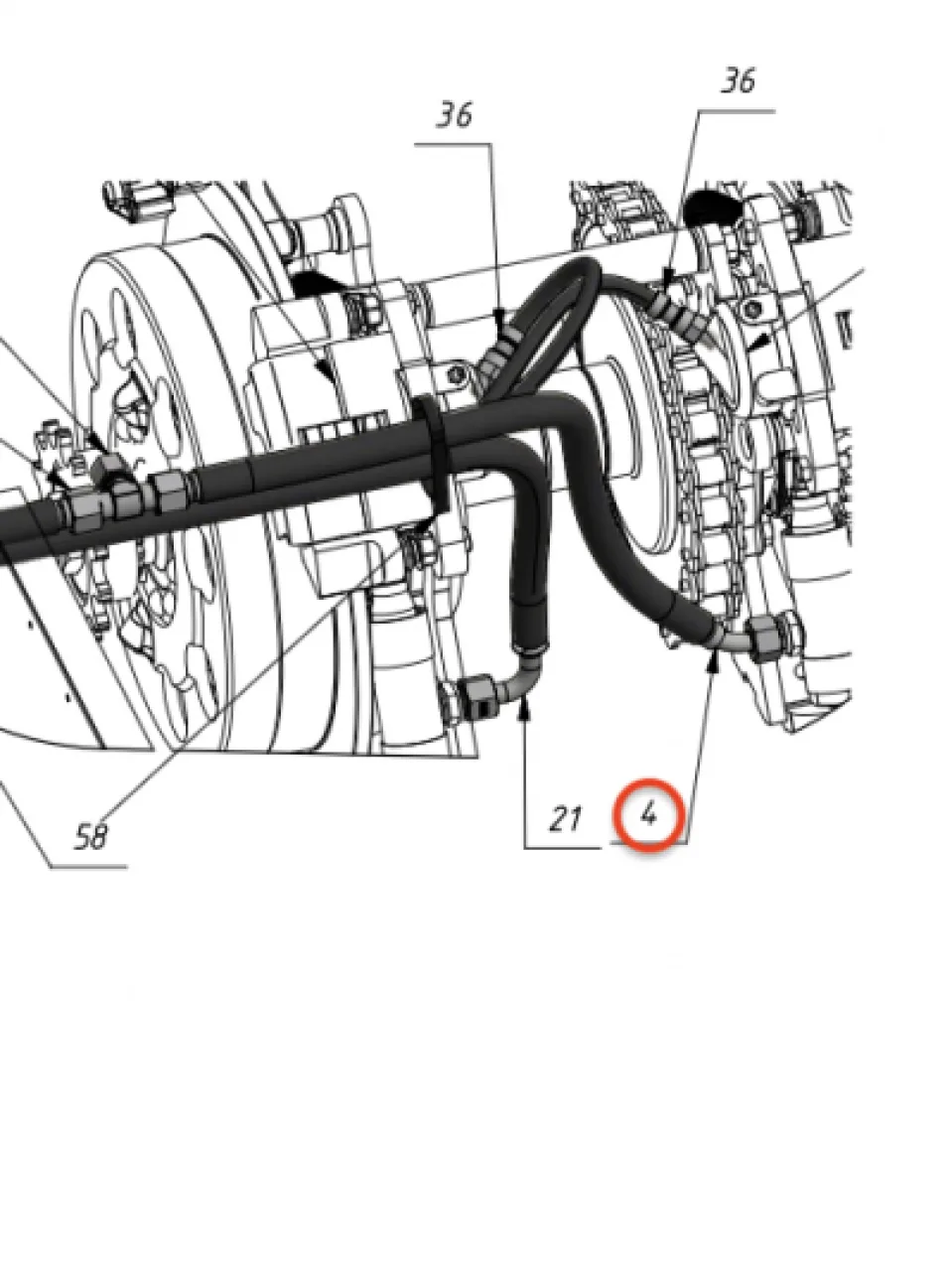 Hydraulic hose 430