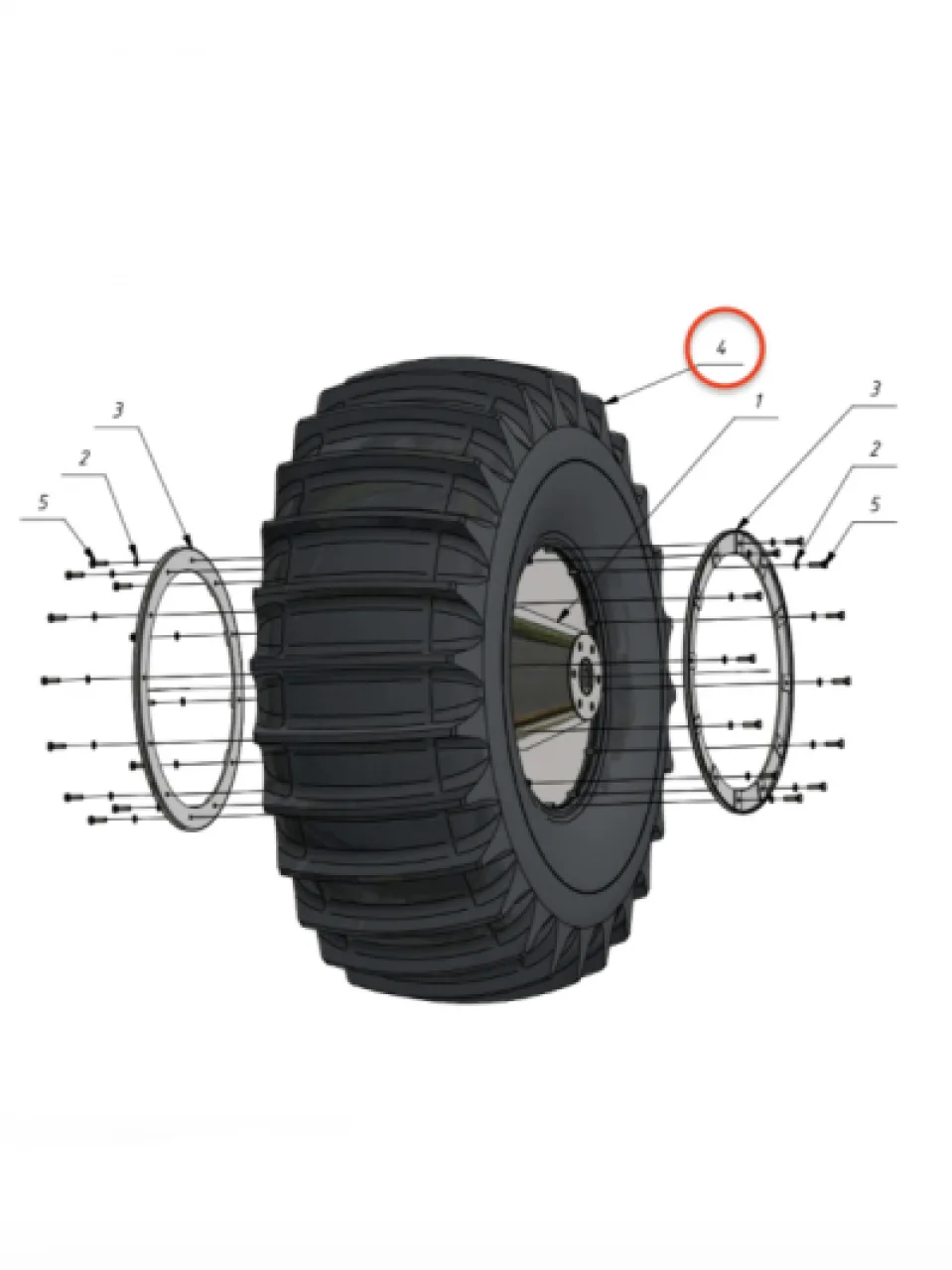 Tire 1600x600-25 (for Sherp Pro)