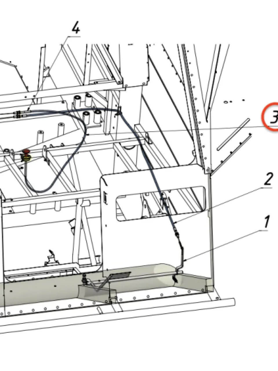 Emergency engine shut-off cable