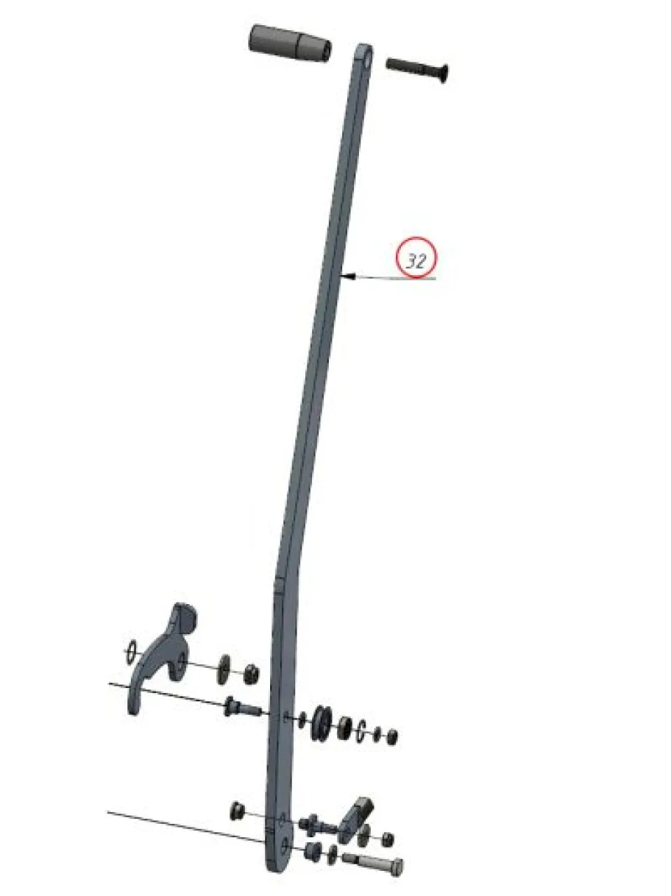 Lever arm (left)
