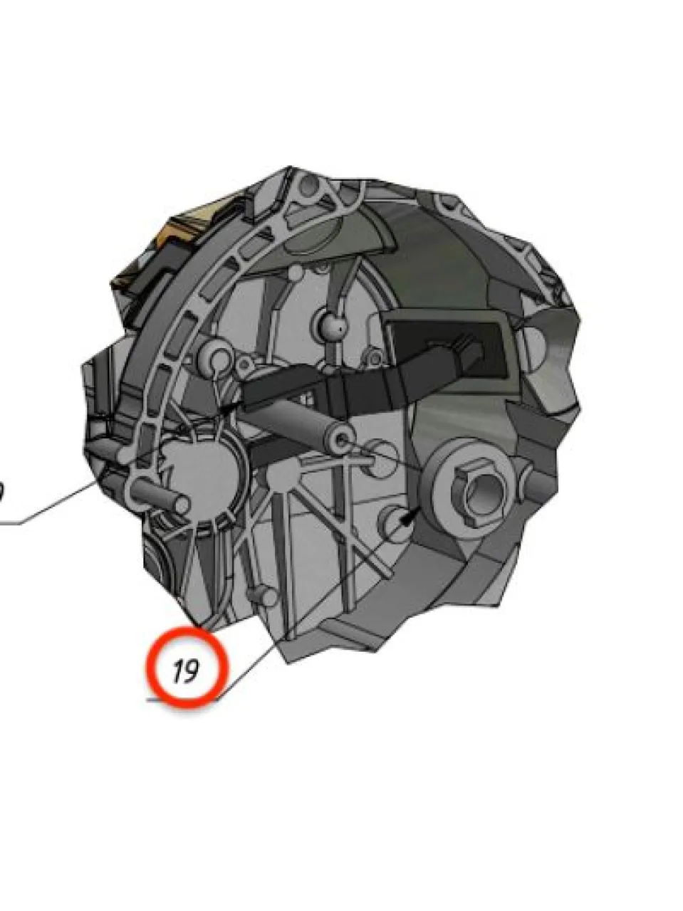Clutch release bearing (Non-Renault transmission)