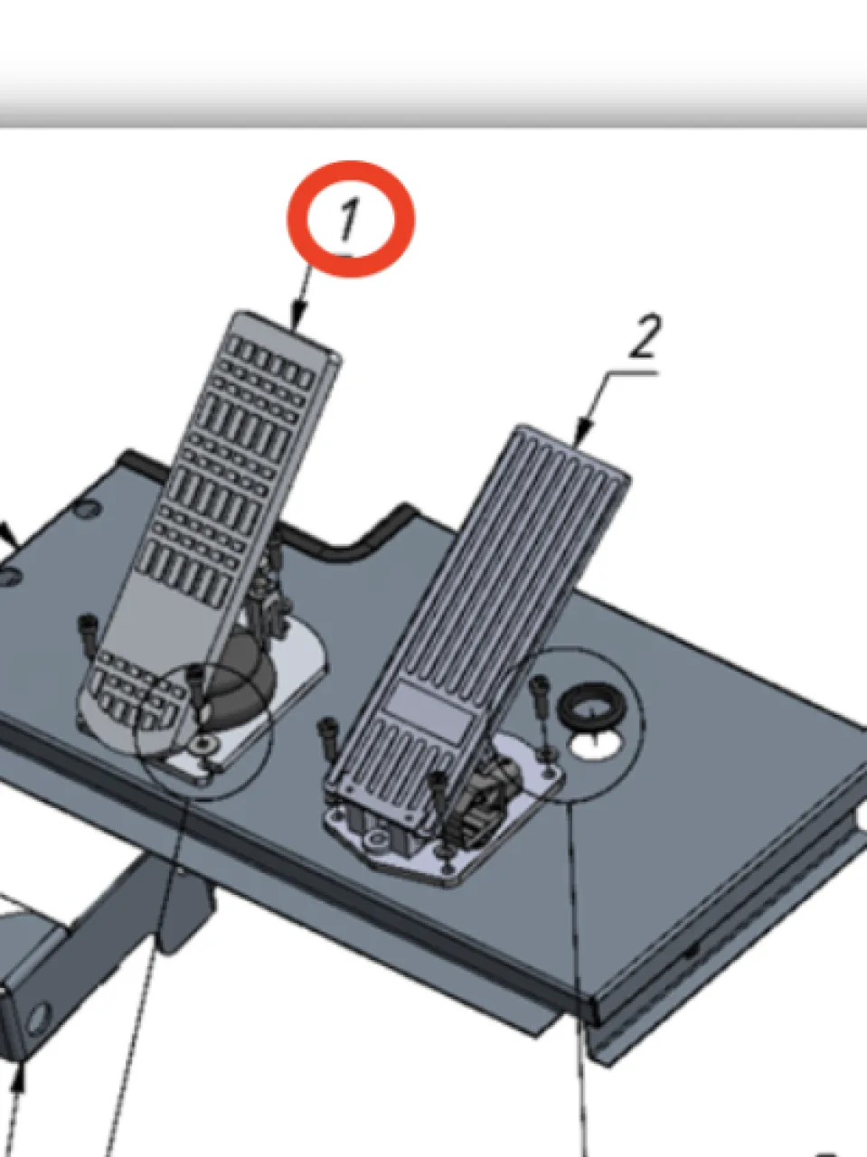 Mechanical pedal 