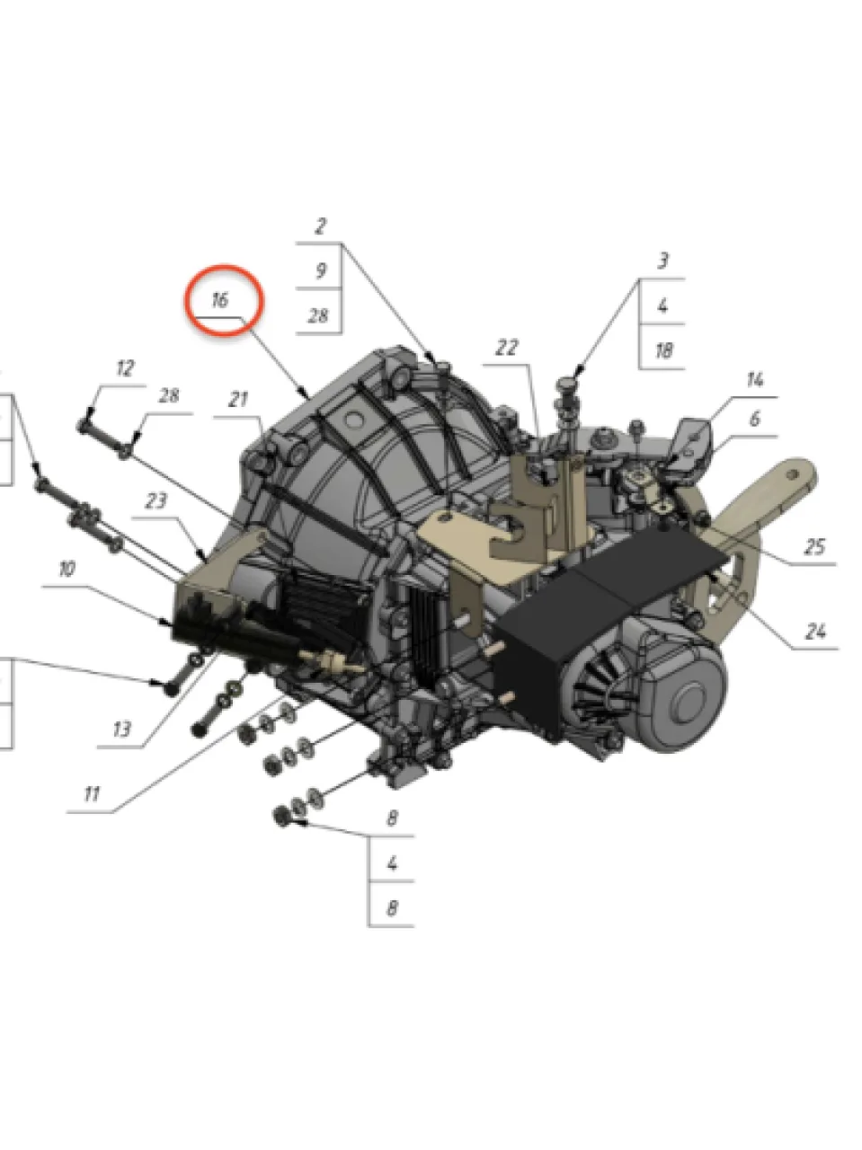 Renault cable transmission