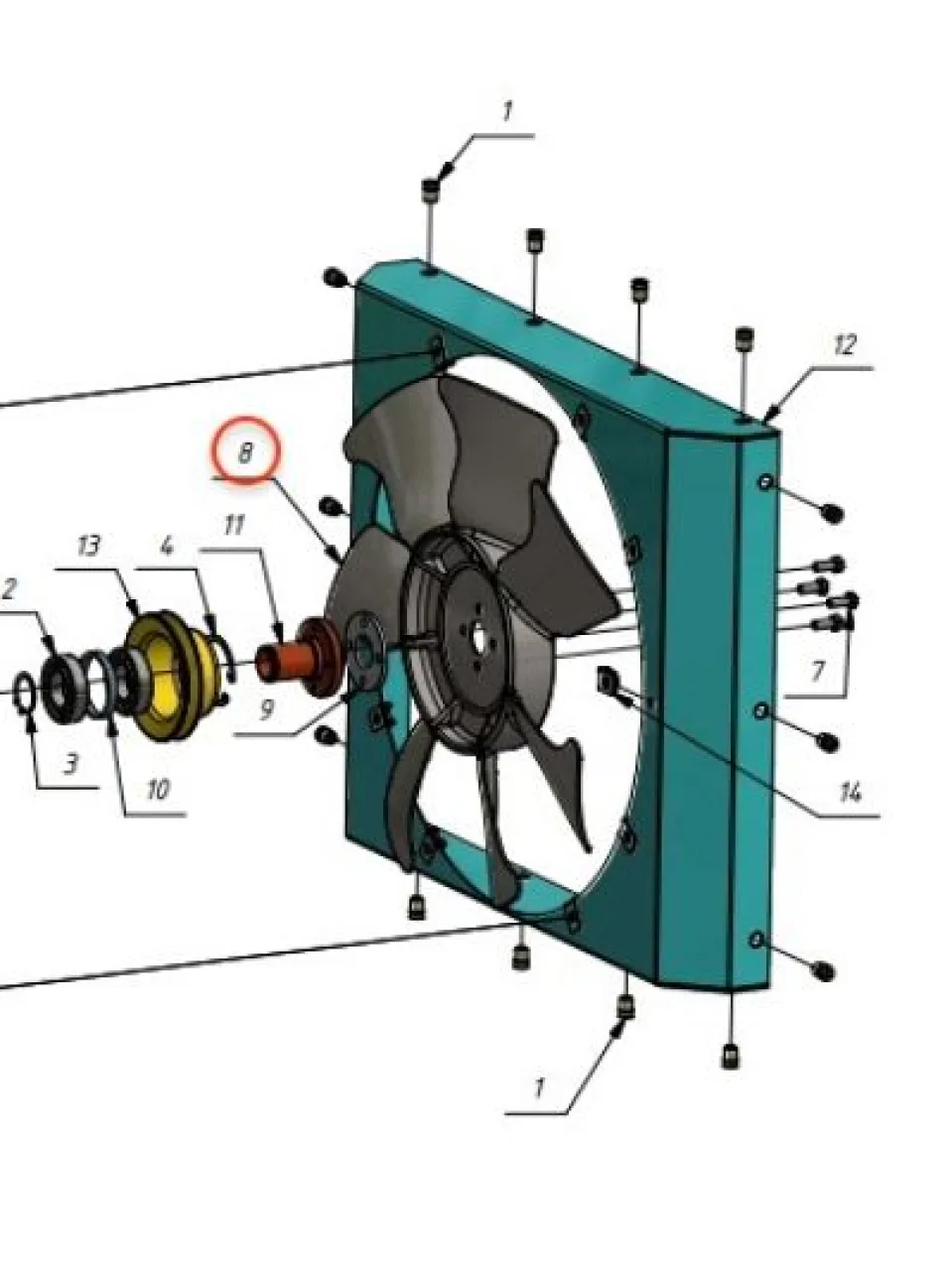 Radiator fan (winter) - used