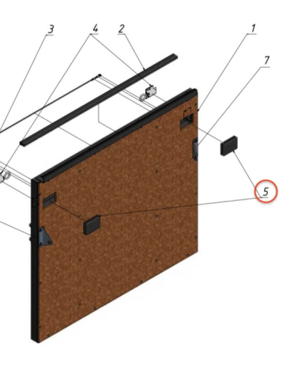 Rear door plug