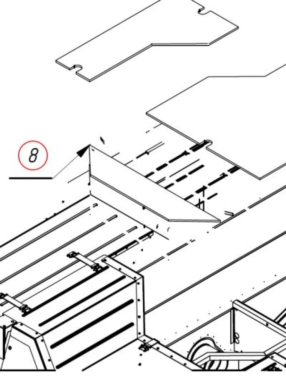Front floor panel - new style