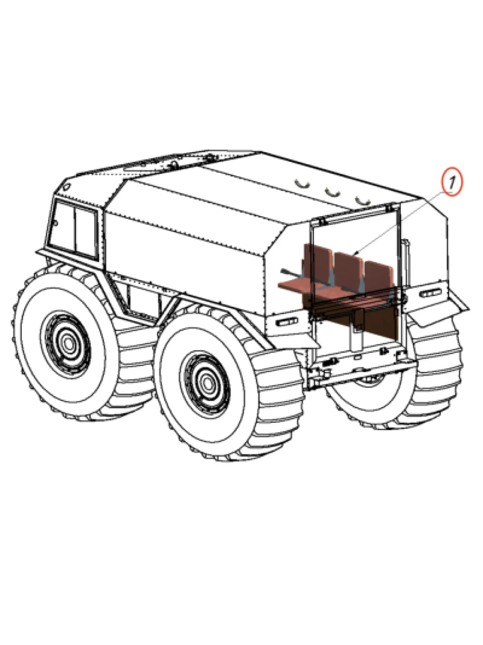 Folding side seat