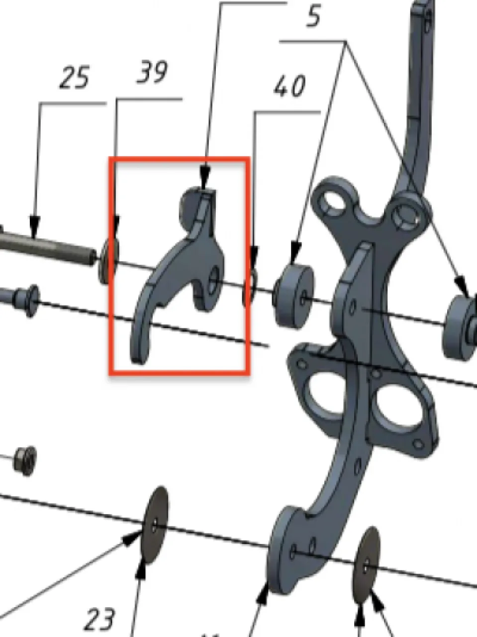 Right steering knuckle